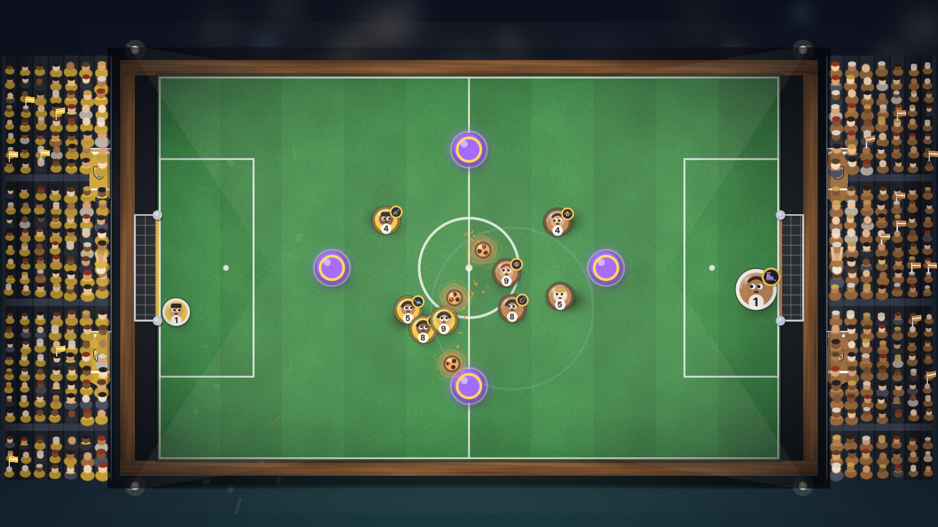 An actual screenshot of my game RULEBALL